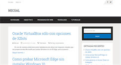 Desktop Screenshot of necsal.es